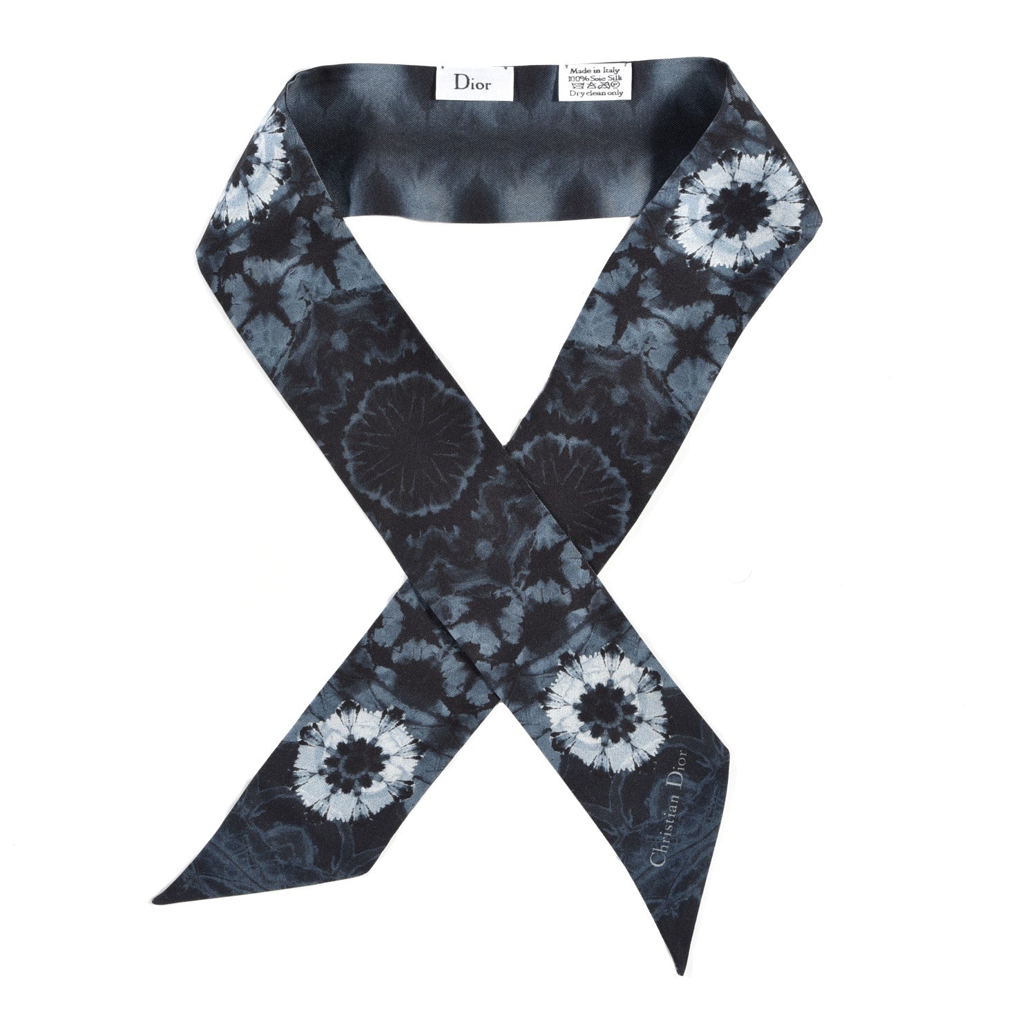 Christian Dior Silk KaleiDioroscopic Mitzah Scarf Blue 1 of 3