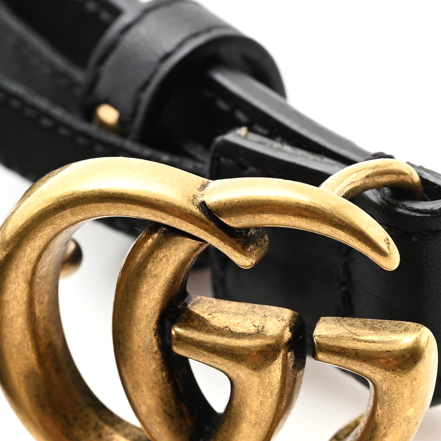 Gucci Calfskin Double G 20mm Belt 90 36 Black 5 of 5