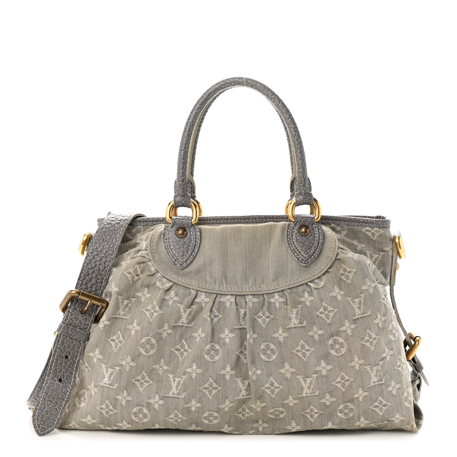 Louis Vuitton Denim Neo Cabby MM Grey 1 of 10