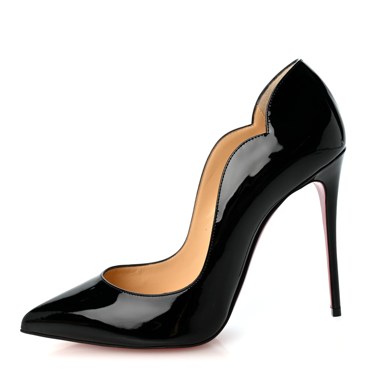 Christian Louboutin Patent Hot Chick 100 Pumps 39 Black 1 of 8