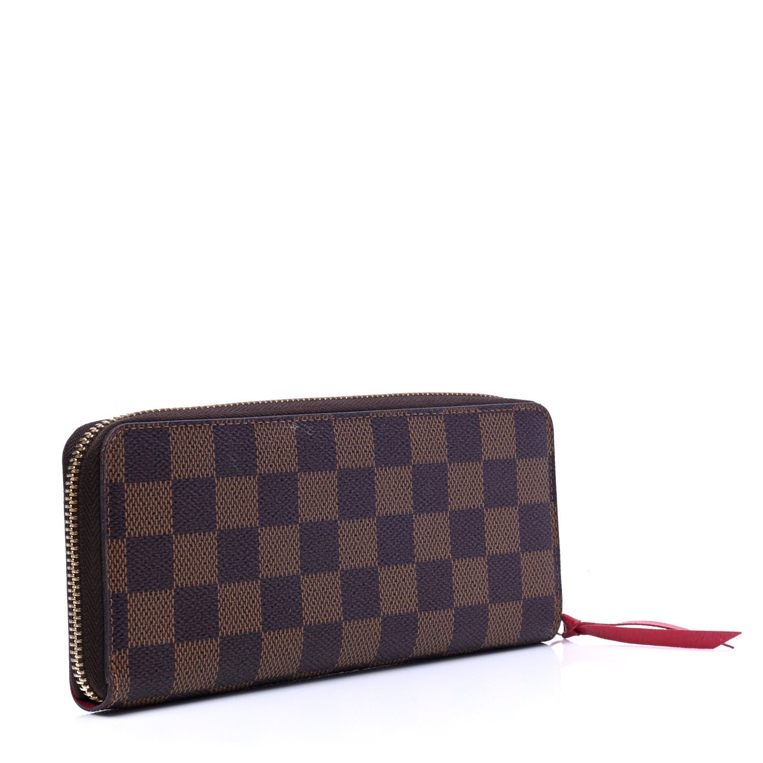 Louis Vuitton Damier Ebene Clemence Wallet Cherry 2 of 4