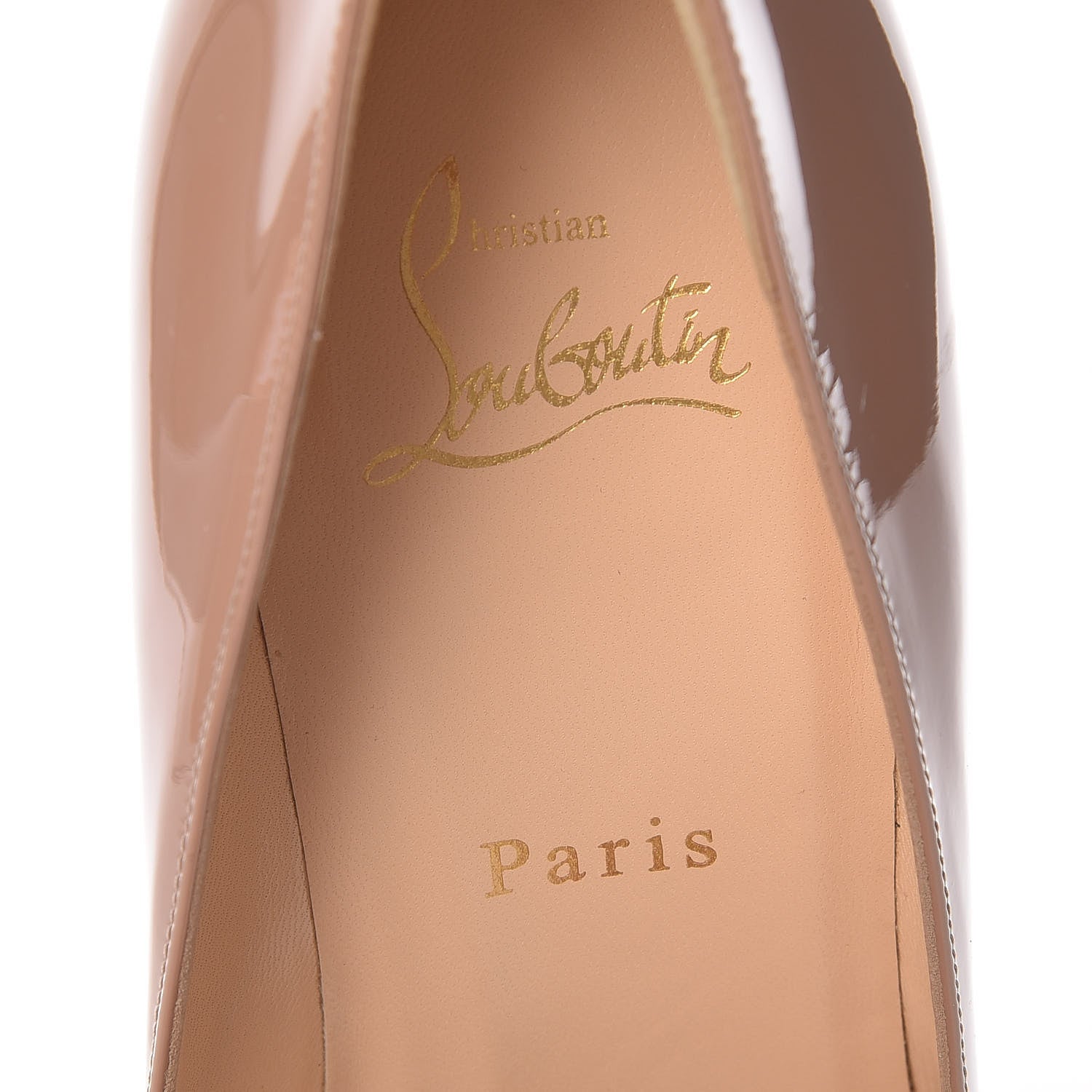 Christian Louboutin Patent Pigalle Plato 100 Pumps 39 Nude 6 of 13