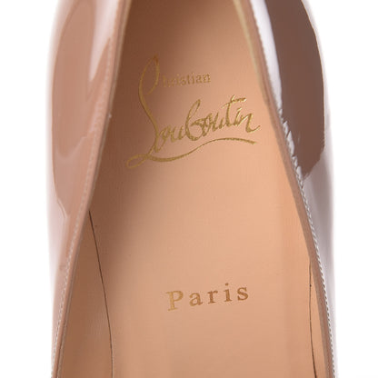 Christian Louboutin Patent Pigalle Plato 100 Pumps 39 Nude 6 of 13