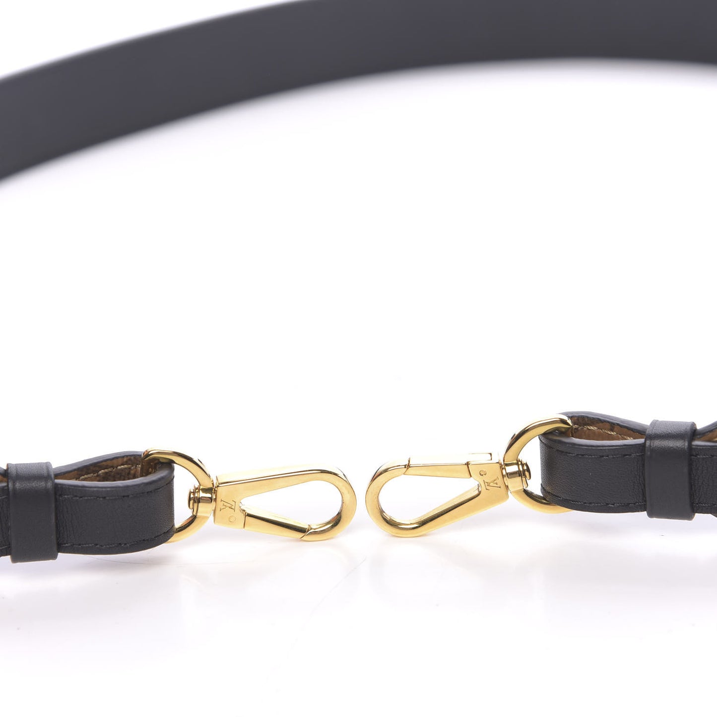 Reverse Monogram Bandouliere Shoulder Strap XL Black