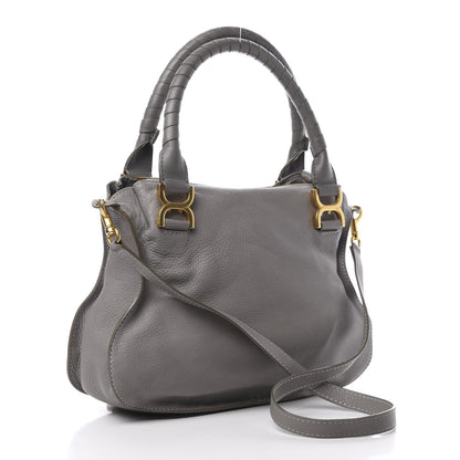 Chloe Calfskin Medium Marcie Satchel Cashmere Grey 4 of 16