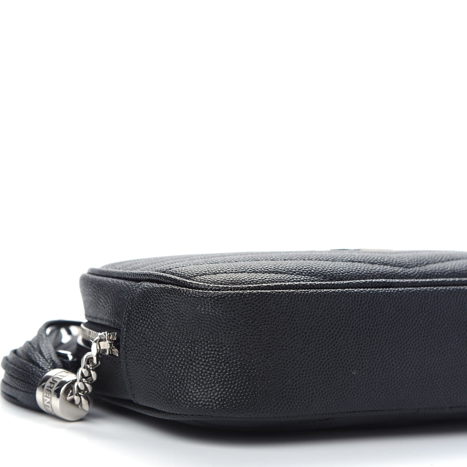 Saint Laurent Grain De Poudre Matelasse Monogram Mini Lou Camera Bag Black 7 of 8
