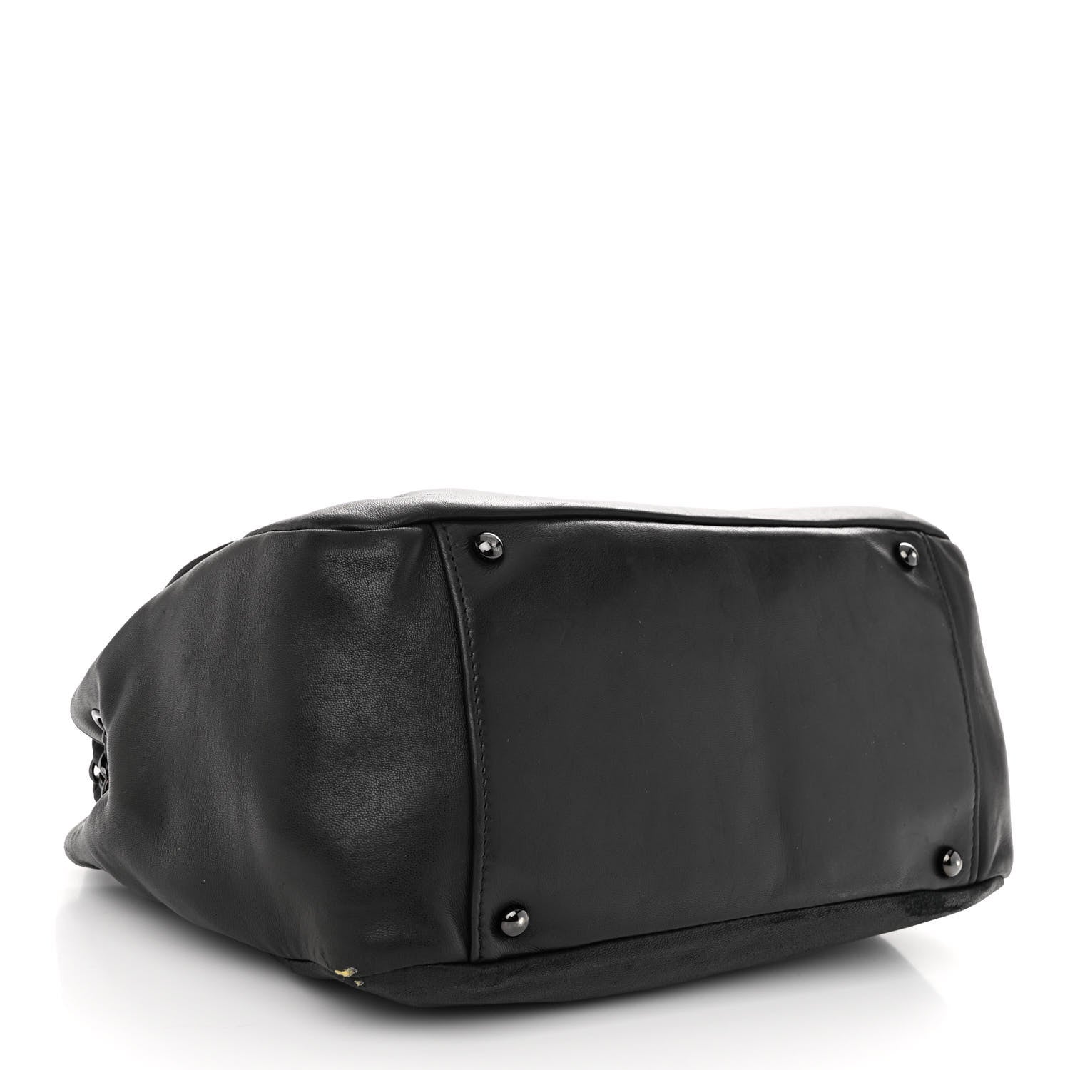Chanel Lambskin Studded Accordion CC Flap Black 4 of 18