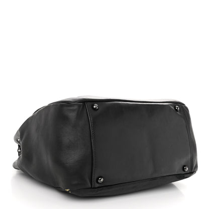 Chanel Lambskin Studded Accordion CC Flap Black 4 of 18