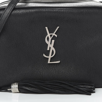 Saint Laurent Lambskin Monogram Small Lou Camera Bag Black 8 of 12
