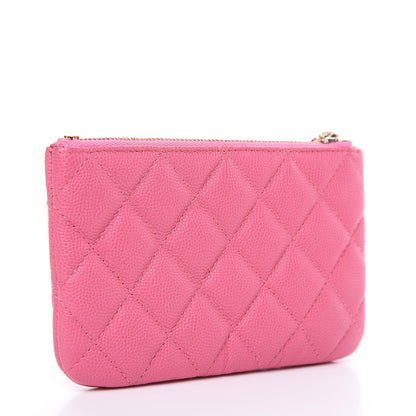 Chanel Caviar Quilted Small Cosmetic Case Pink 3 of 8
