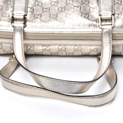 Gucci Metallic Guccissima Boston Gold 8 of 12