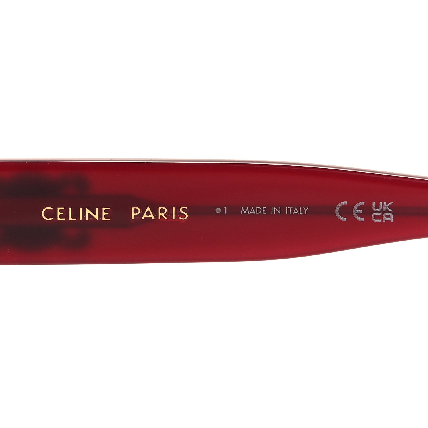 Celine Acetate Triomphe Sunglasses CL 40253F Red 5 of 7
