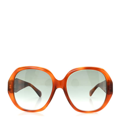 Gucci Acetate Round Frame Sunglasses GG0796S  Tortoise 2 of 8