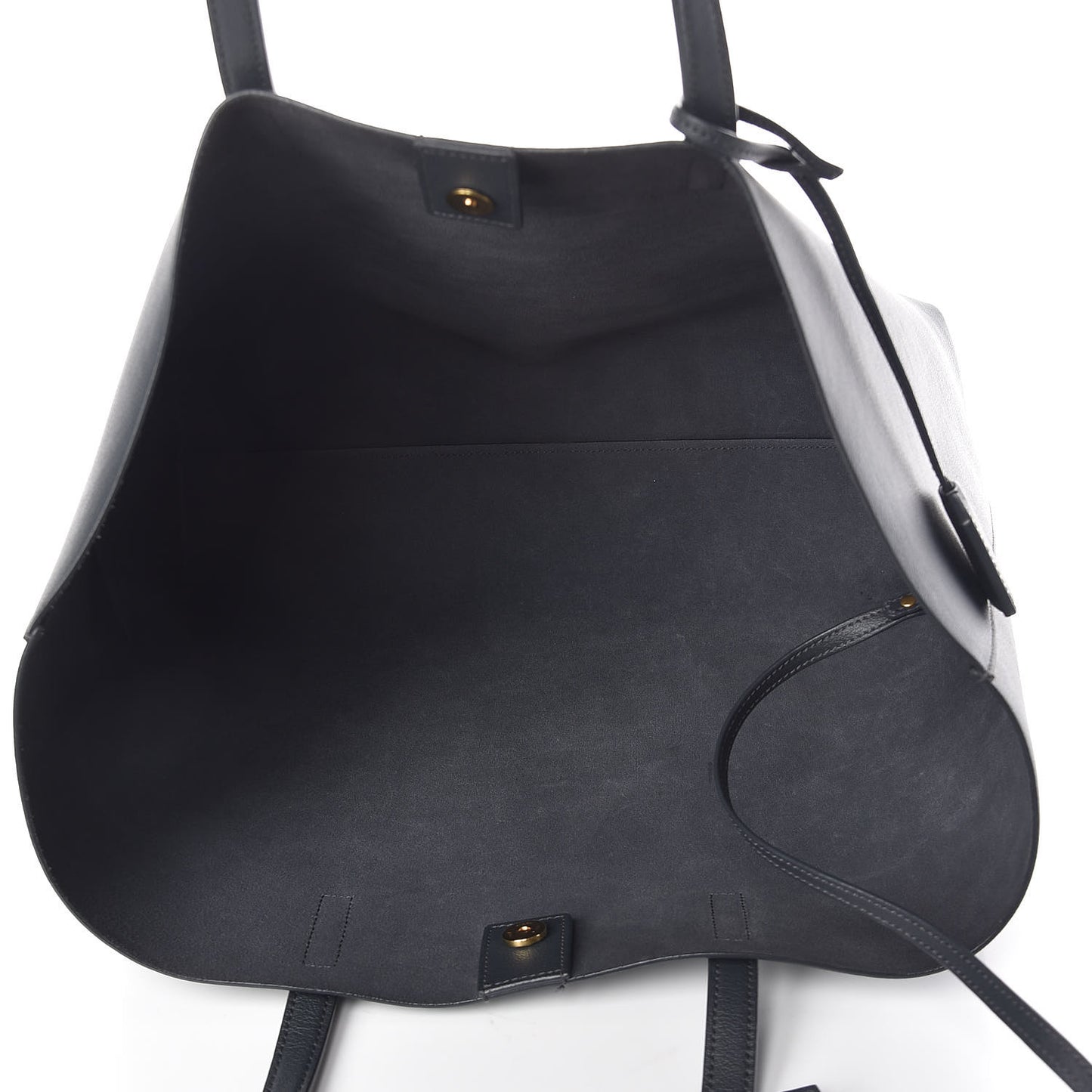 Calfskin Large Shopping Tote Deep Marine