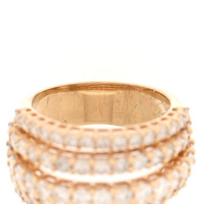 Parker & West by FASHIONPHILE 14K Yellow Gold Diamond 3.15ctw Cluster Band Ring 53 6.25 7 of 9