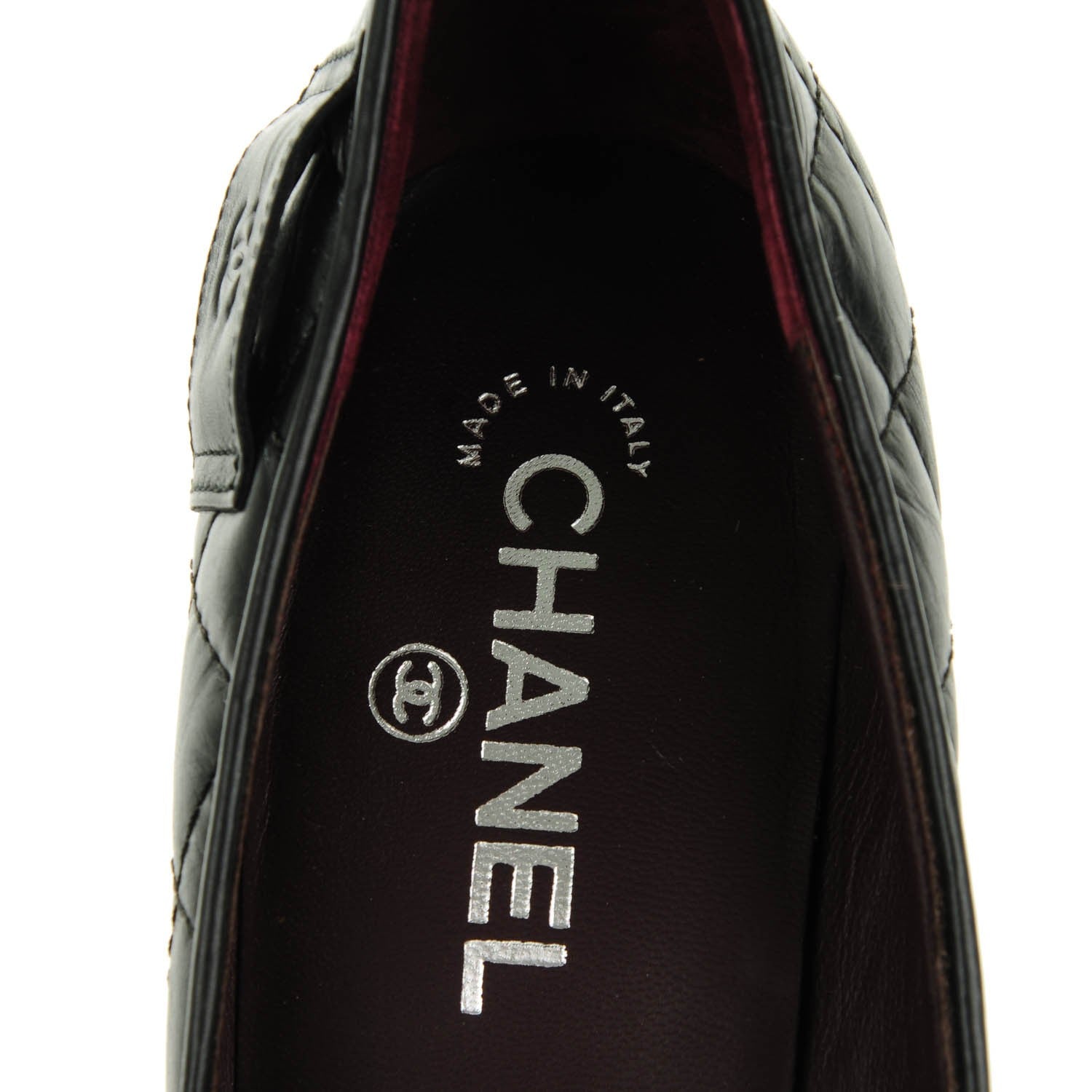 Chanel Calfskin Quilted Mini 2.55 Reissue Flap Pumps 39 Black 7 of 8