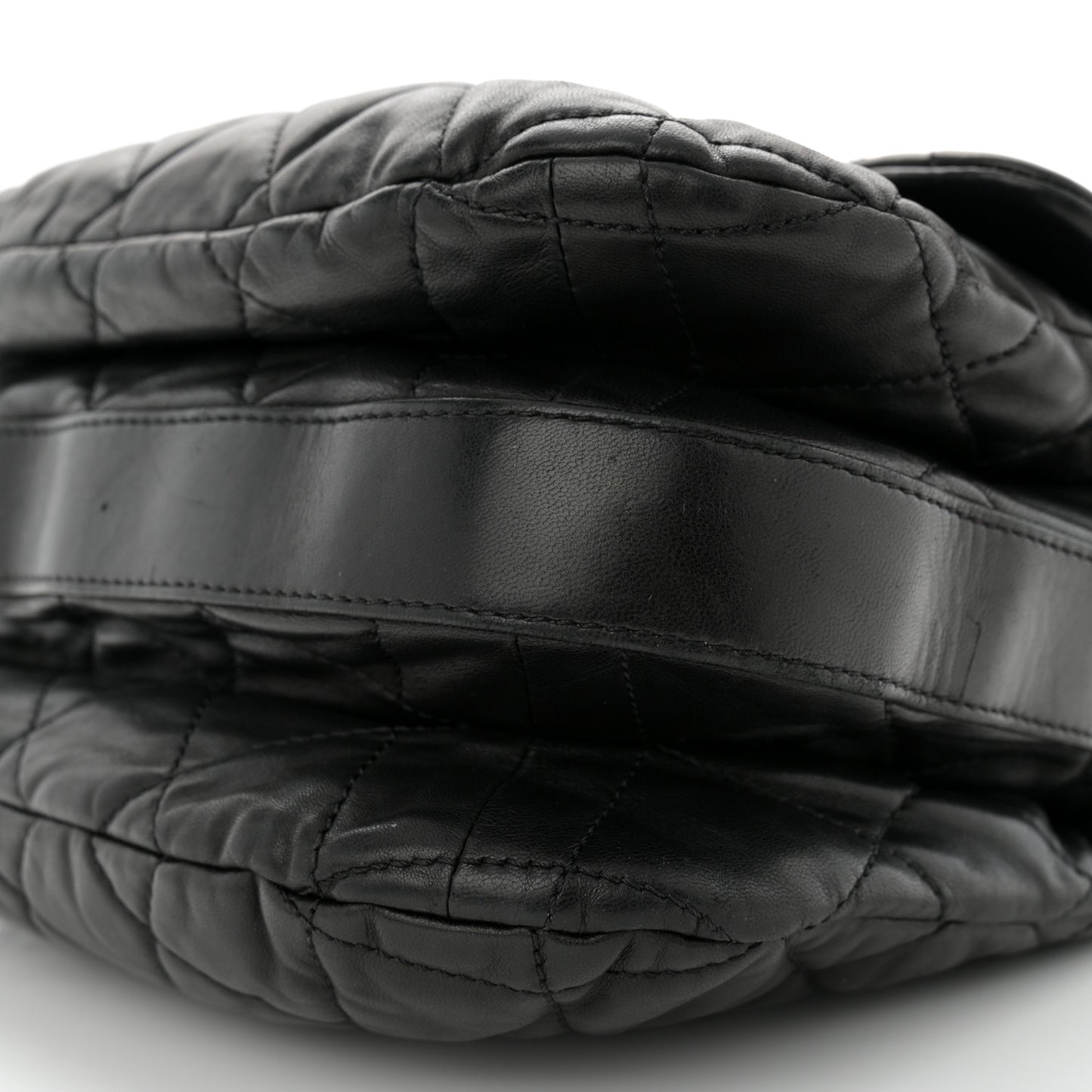 Lambskin Quilted Large Chanel 3 Flap Black