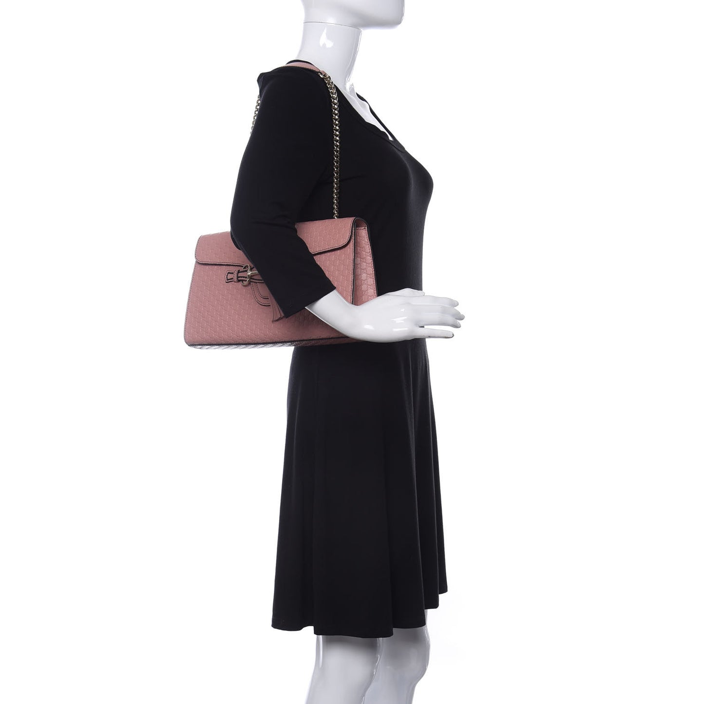 Microguccissima Medium Emily Chain Shoulder Bag Soft Pink