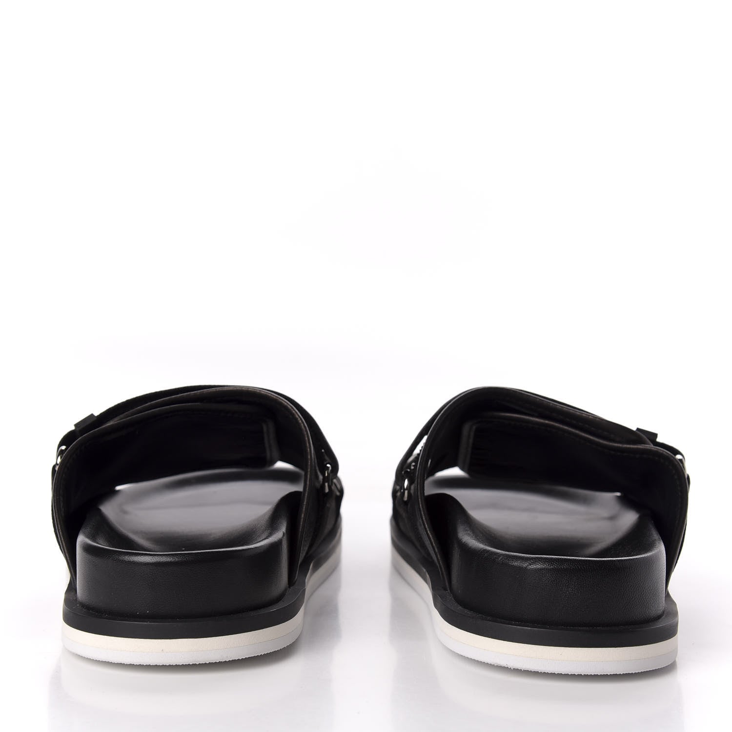 Louis Vuitton Monogram Eclipse Mens Honolulu Mule 9 Black 6 of 10