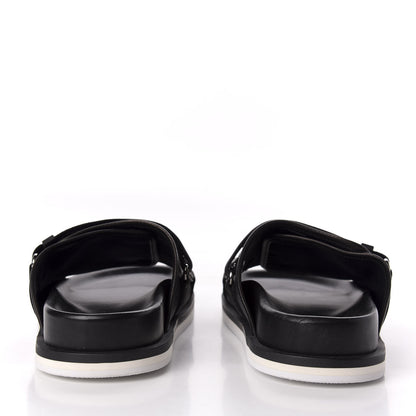 Louis Vuitton Monogram Eclipse Mens Honolulu Mule 9 Black 6 of 10