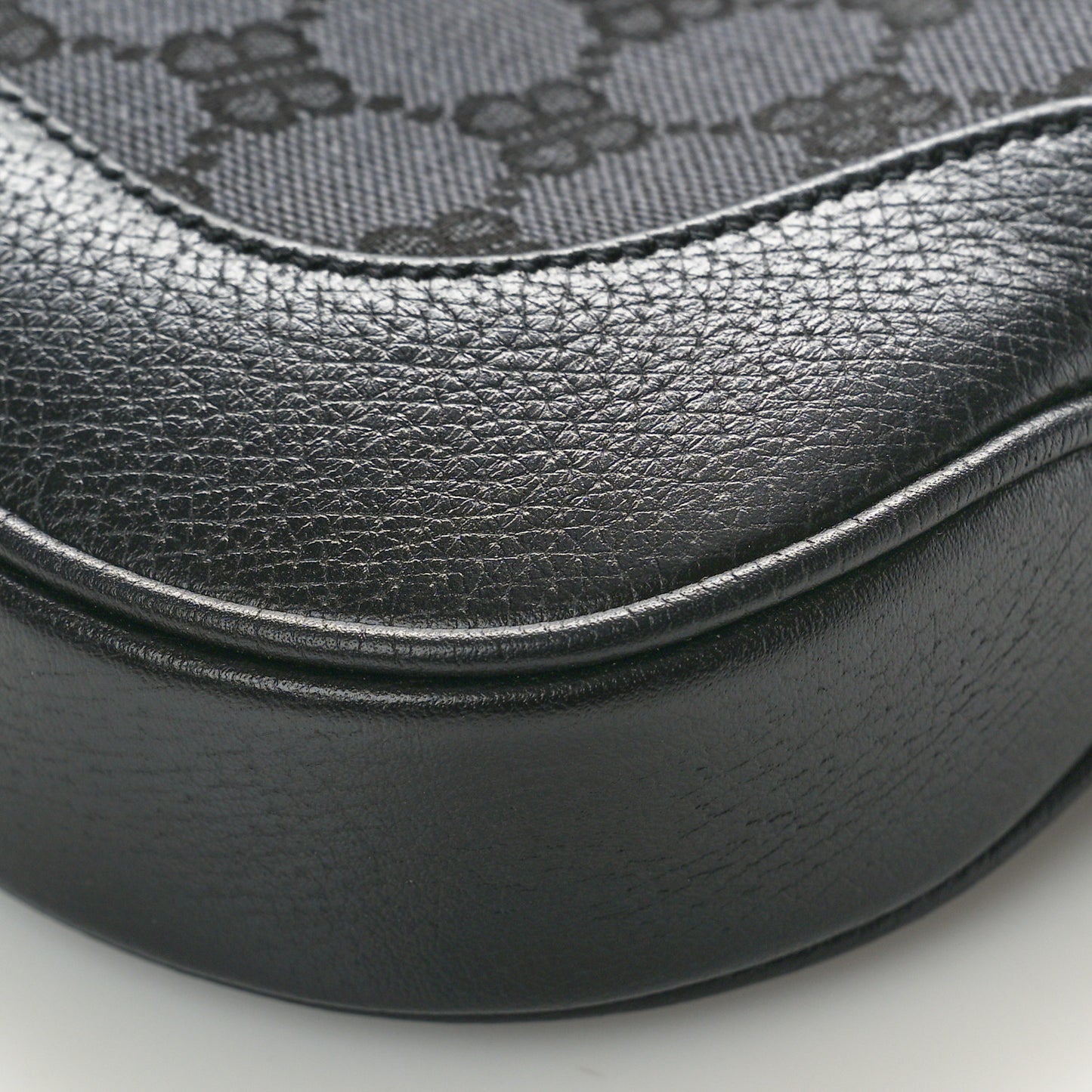 X BALENCIAGA BB Monogram Calfskin Web Small Jackie 1961 Hobo Black