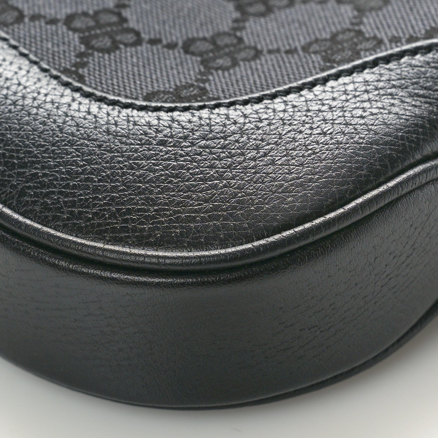Gucci X BALENCIAGA BB Monogram Calfskin Web Small Jackie 1961 Hobo Black 10 of 10