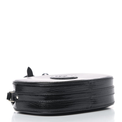 Saint Laurent Calfskin Lizard Embossed Le 61 Camera Bag Black 3 of 4