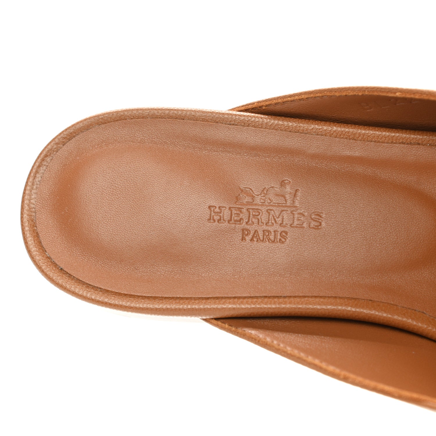 Hermes Calfskin Oz Mules 37 Naturel Beige Dore 7 of 9