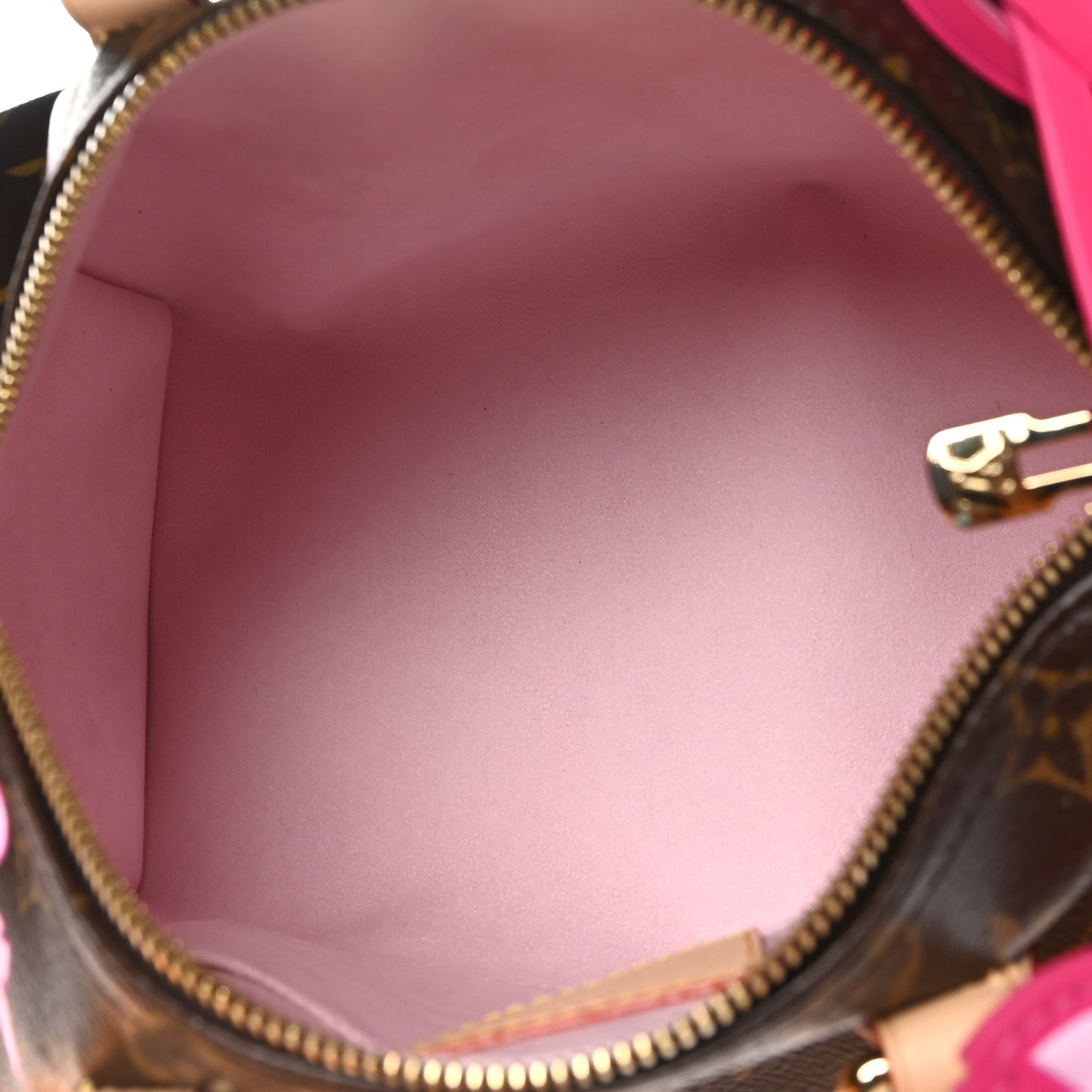 LV X TM Monogram Cherry Blossom Speedy Bandouliere 25 Sakura Brown
