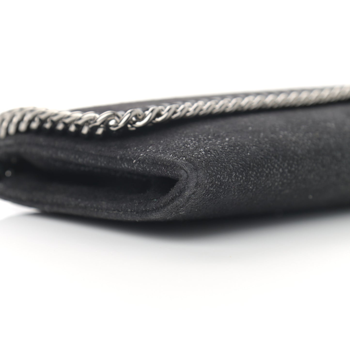 Shaggy Deer Falabella Flap Wallet Black