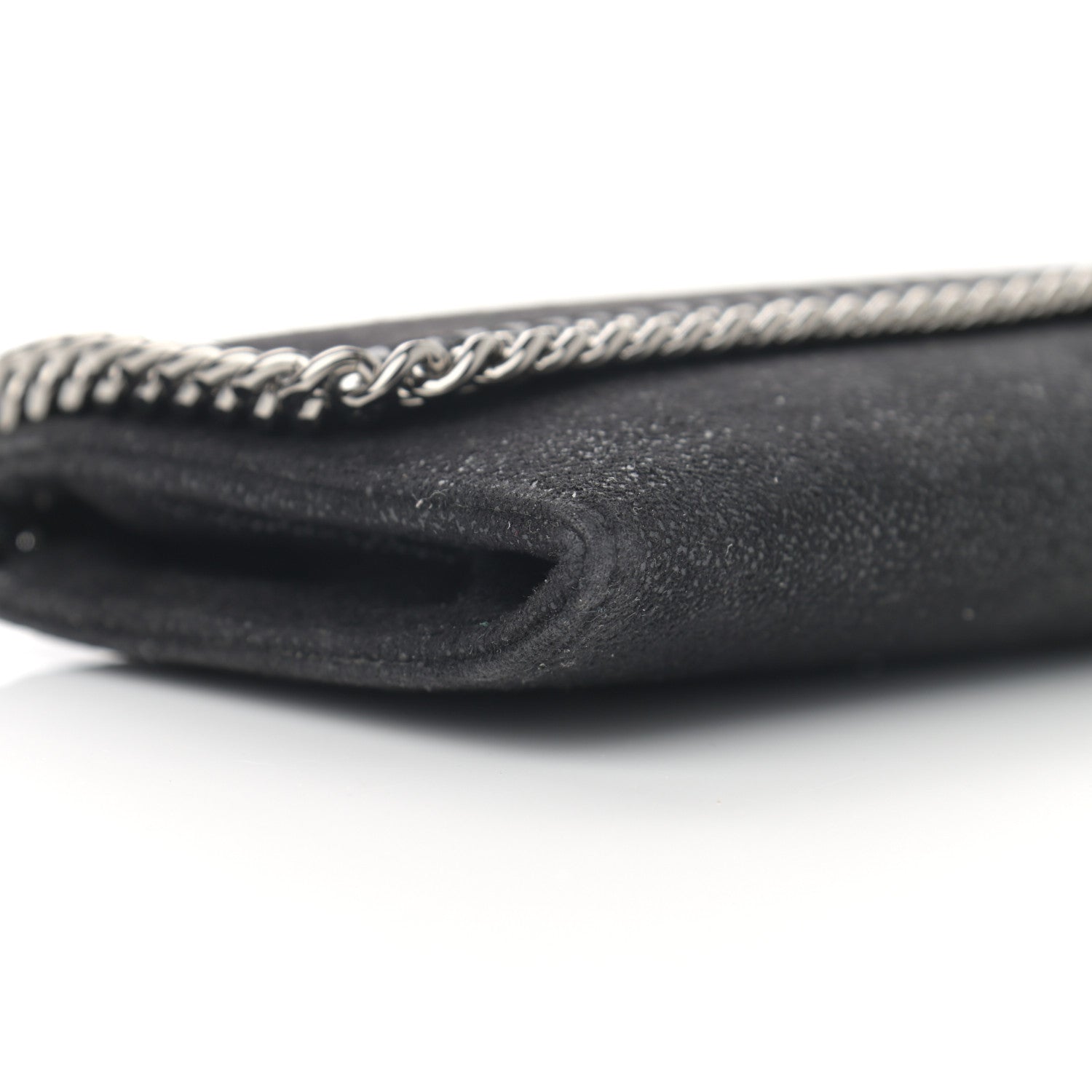 Stella McCartney Shaggy Deer Falabella Flap Wallet Black 8 of 10