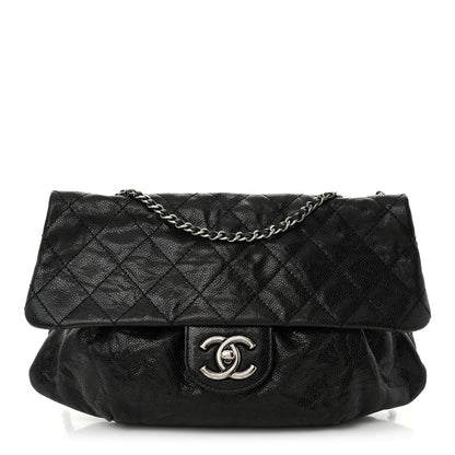 Chanel Caviar Quilted Medium Elastic Flap Black 1 of 10