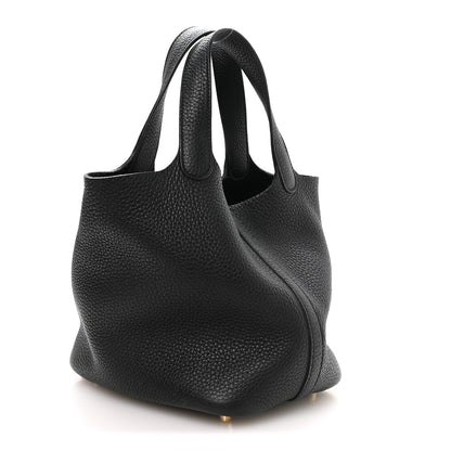 Hermes Taurillon Clemence Picotin Lock 18 PM Black 3 of 12