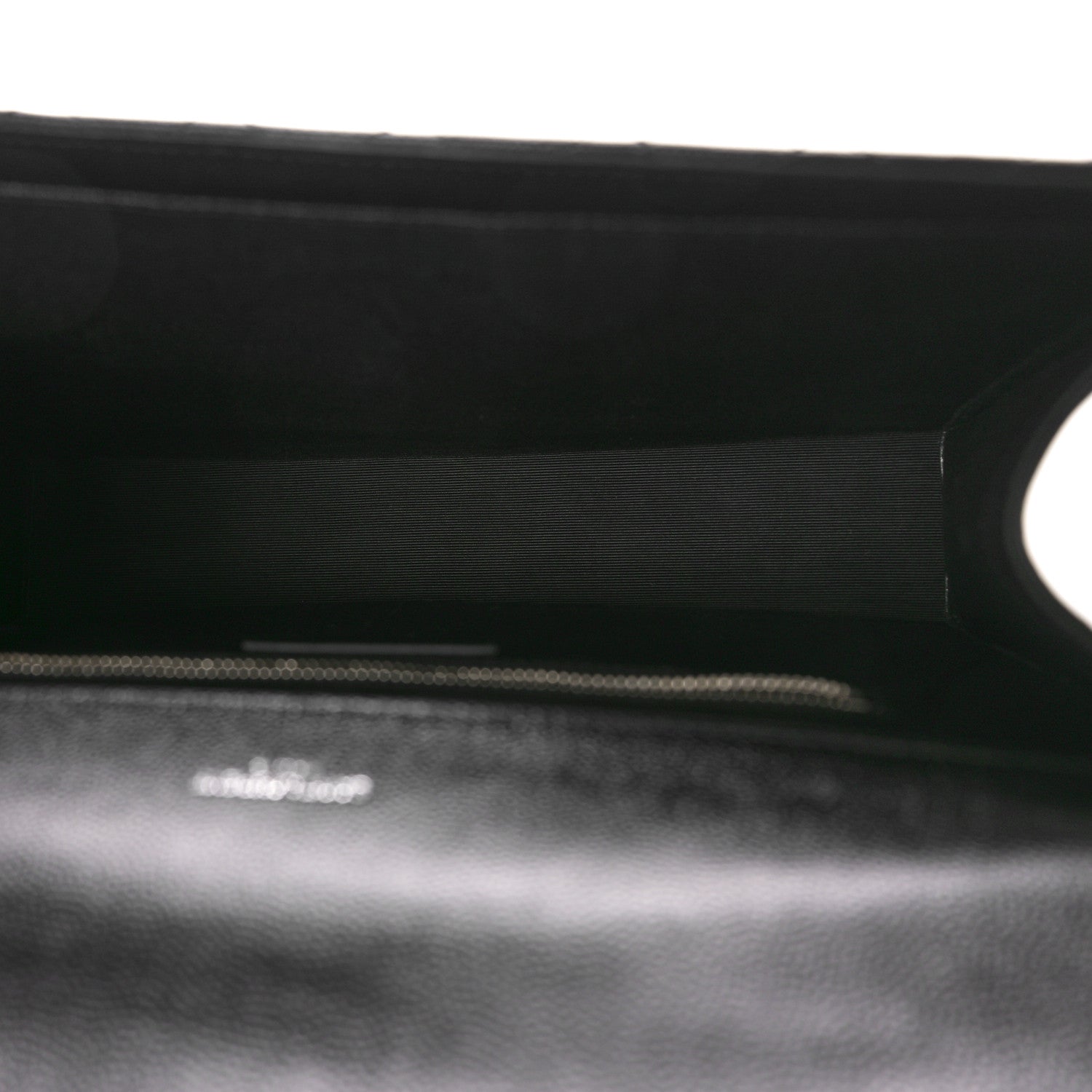 Saint Laurent Grain De Poudre Textured Mixed Matelasse Large Triquilt Monogram Satchel Black 5 of 11