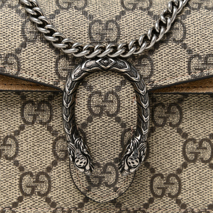 Gucci GG Supreme Monogram Super Mini Dionysus Shoulder Bag Taupe 7 of 10