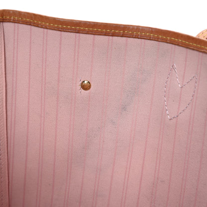 Louis Vuitton Damier Azur Neo Neverfull MM Rose Ballerine 11 of 14