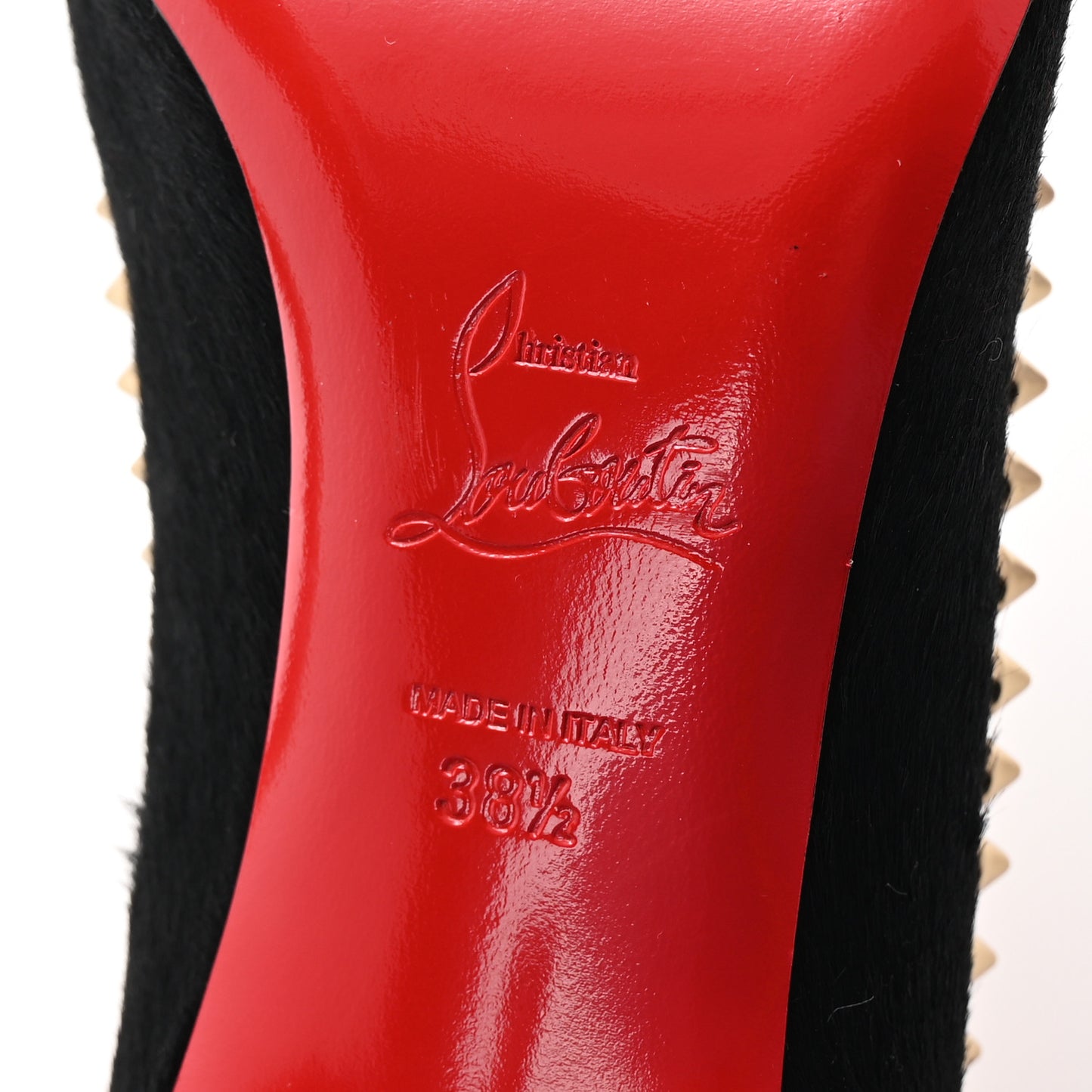 Pony Hair Malabar Hill Spikes 70 Pumps 38.5 Black
