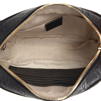 Gucci Guccissima Mini Bree Messenger Bag Black 5 of 7