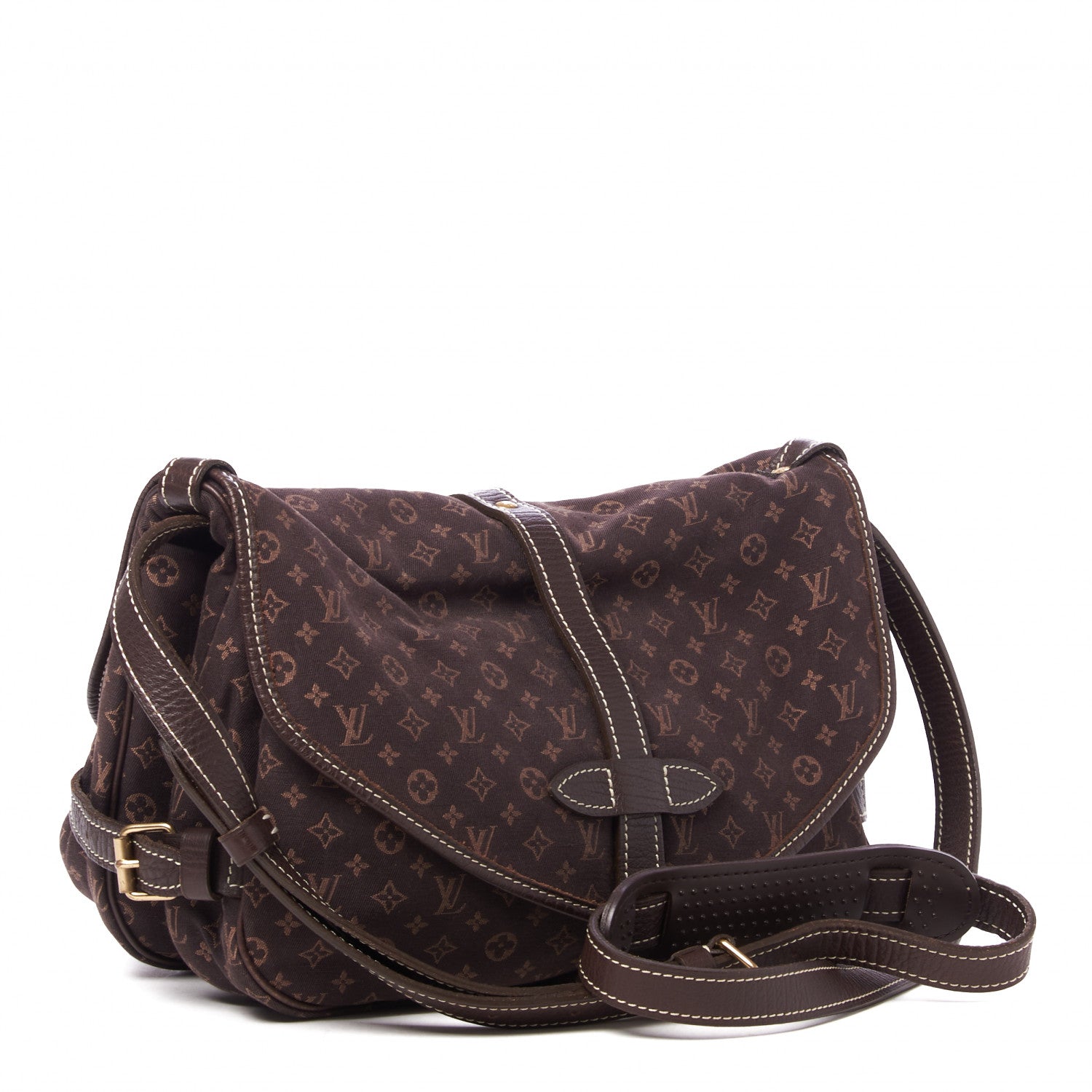 Louis Vuitton Monogram Mini Lin Saumur Ebene 2 of 8