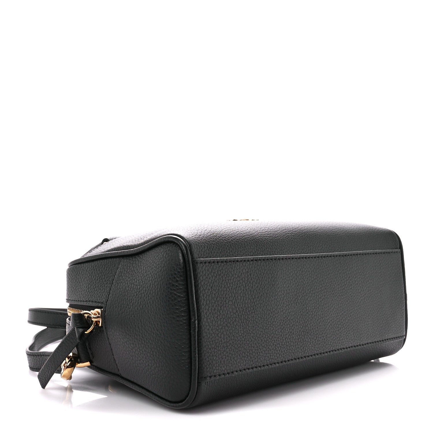 Versace Saffiano Virtus Small Bowling Bag Black 4 of 15