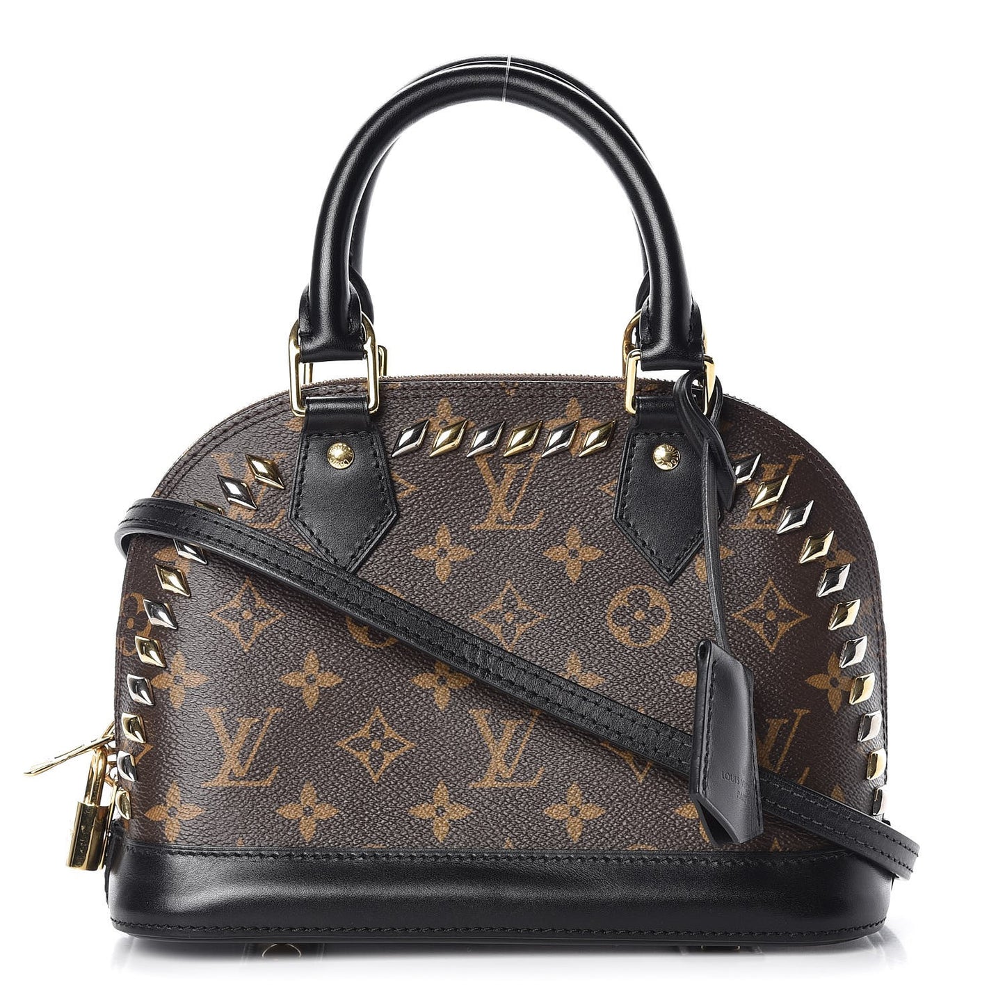 Monogram Macassar Studded Alma BB