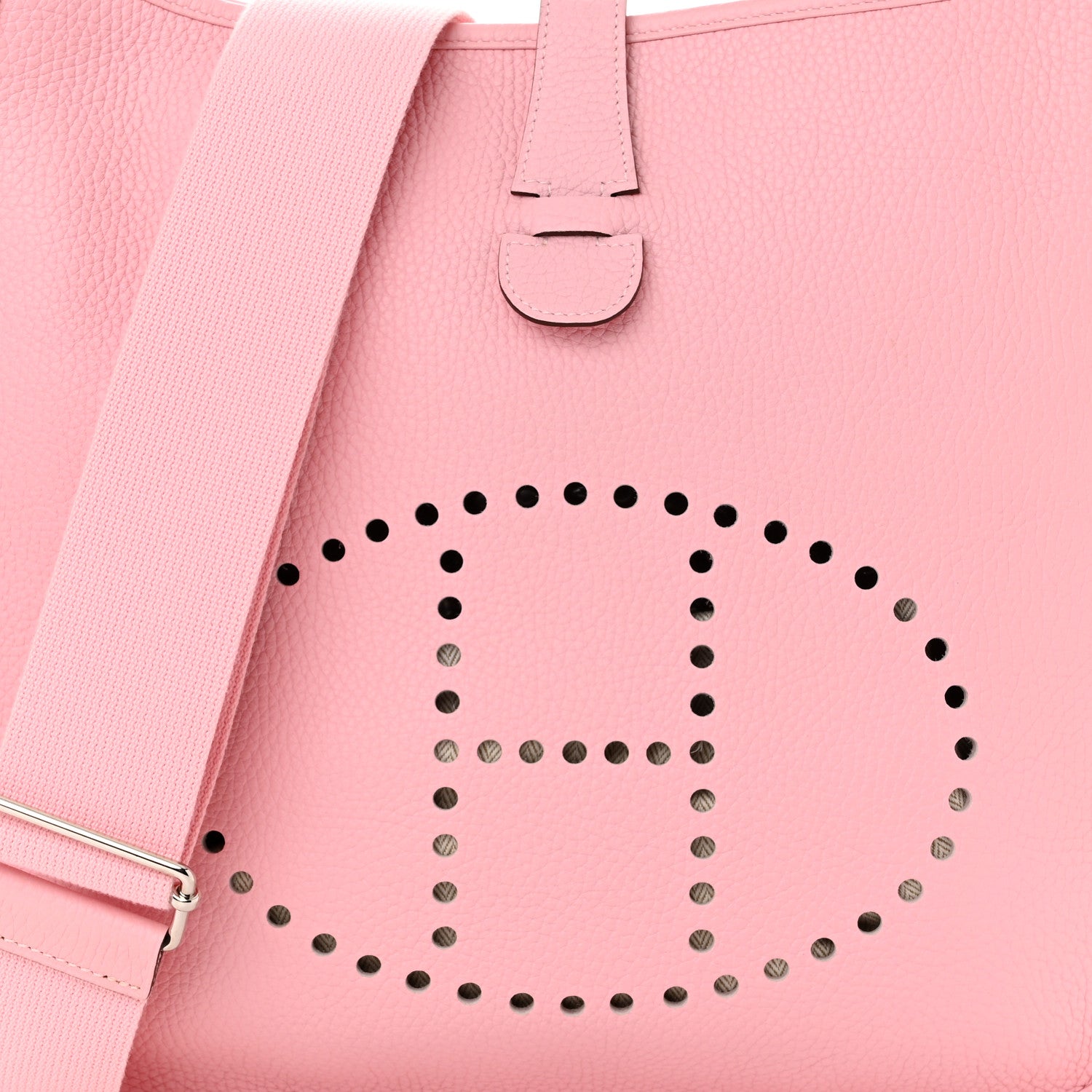 Hermes Taurillon Clemence Evelyne III PM Rose Sakura 8 of 10