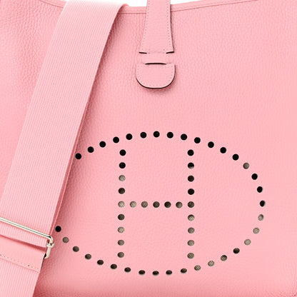 Hermes Taurillon Clemence Evelyne III PM Rose Sakura 8 of 10