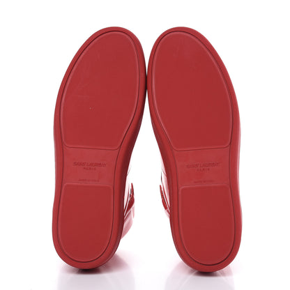 Saint Laurent Calfskin Mens Court Classic SL/01H High Top Sneakers 41 New Red 5 of 7