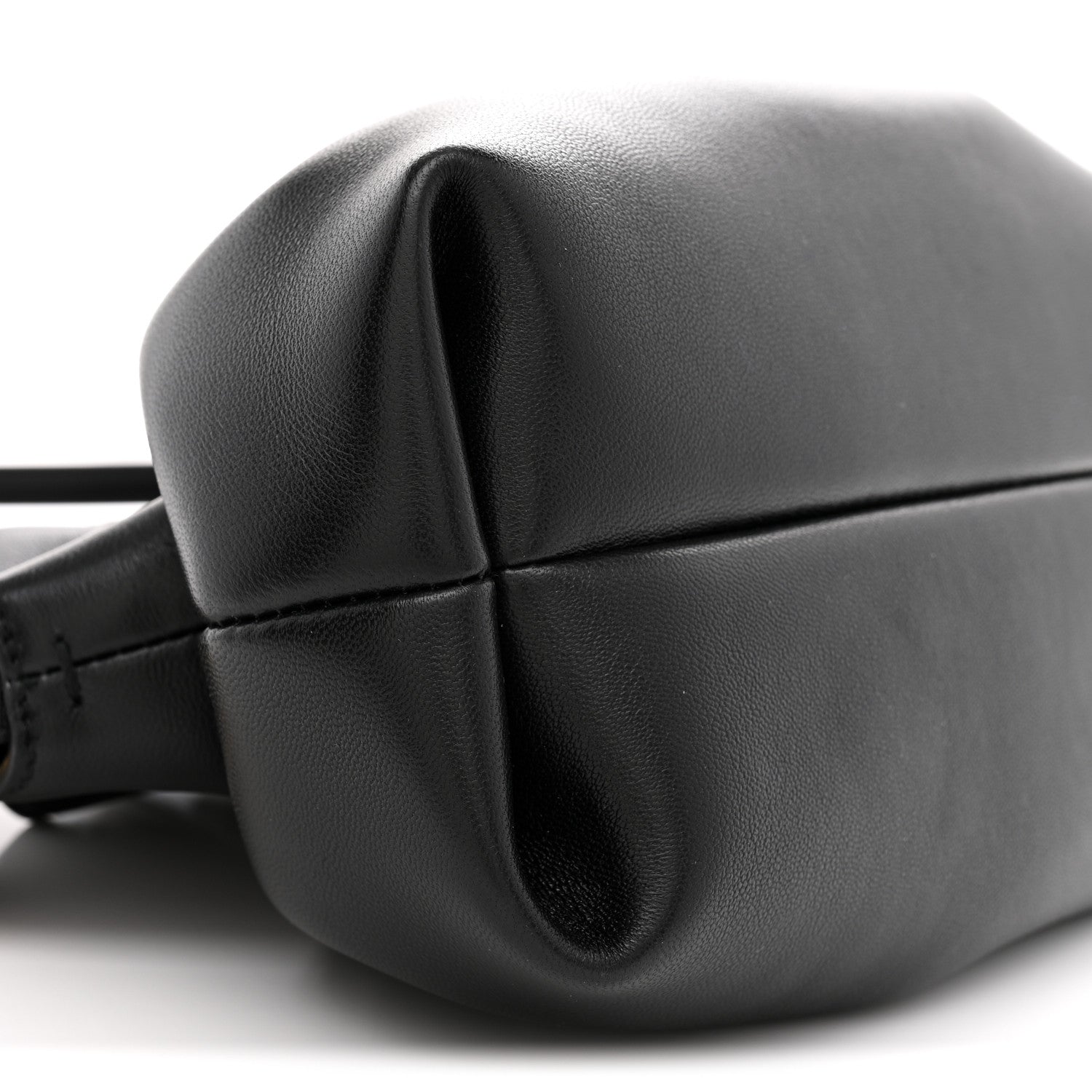 Salvatore Ferragamo Nappa Small Dumpling Soft Bag Black 9 of 10