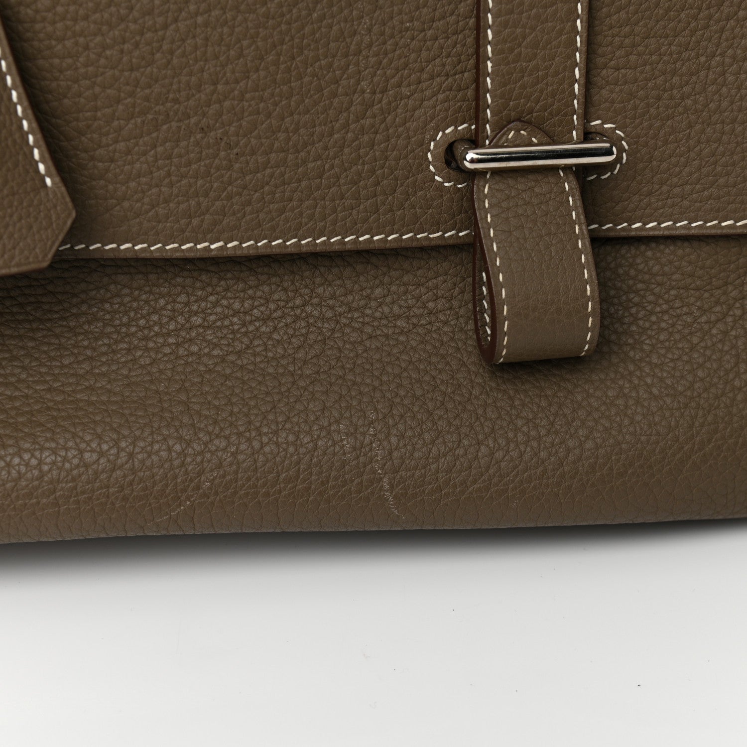 Hermes Taurillon Clemence Steve 45 Etoupe 11 of 11