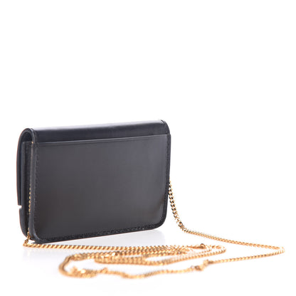 Burberry Calfskin Mini Jody Chain Card Case Black 3 of 8