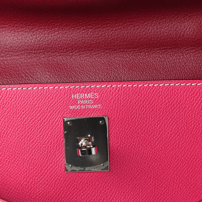 Hermes Epsom Candy Kelly Retourne 35 Rose Tyrien Rubis 8 of 14