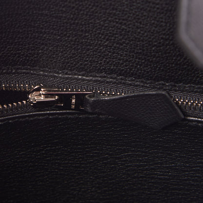 Hermes Madame Calfskin Birkin Sellier 25 Black 18 of 29