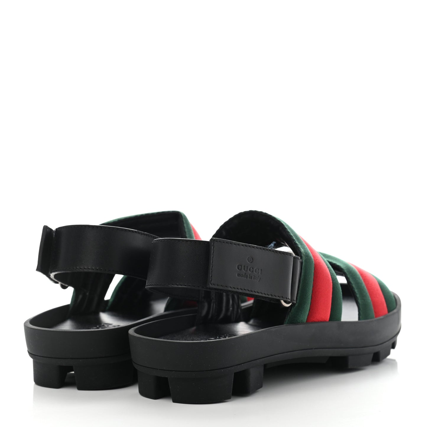Nylon Cirano Lux Web Mens Cleat Sole Slingback Sandals 6 Green Red Black